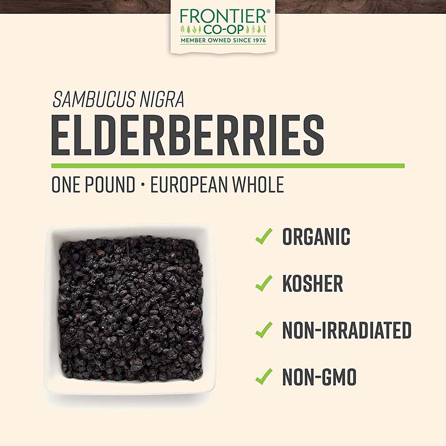 Dried Organic Elderberries